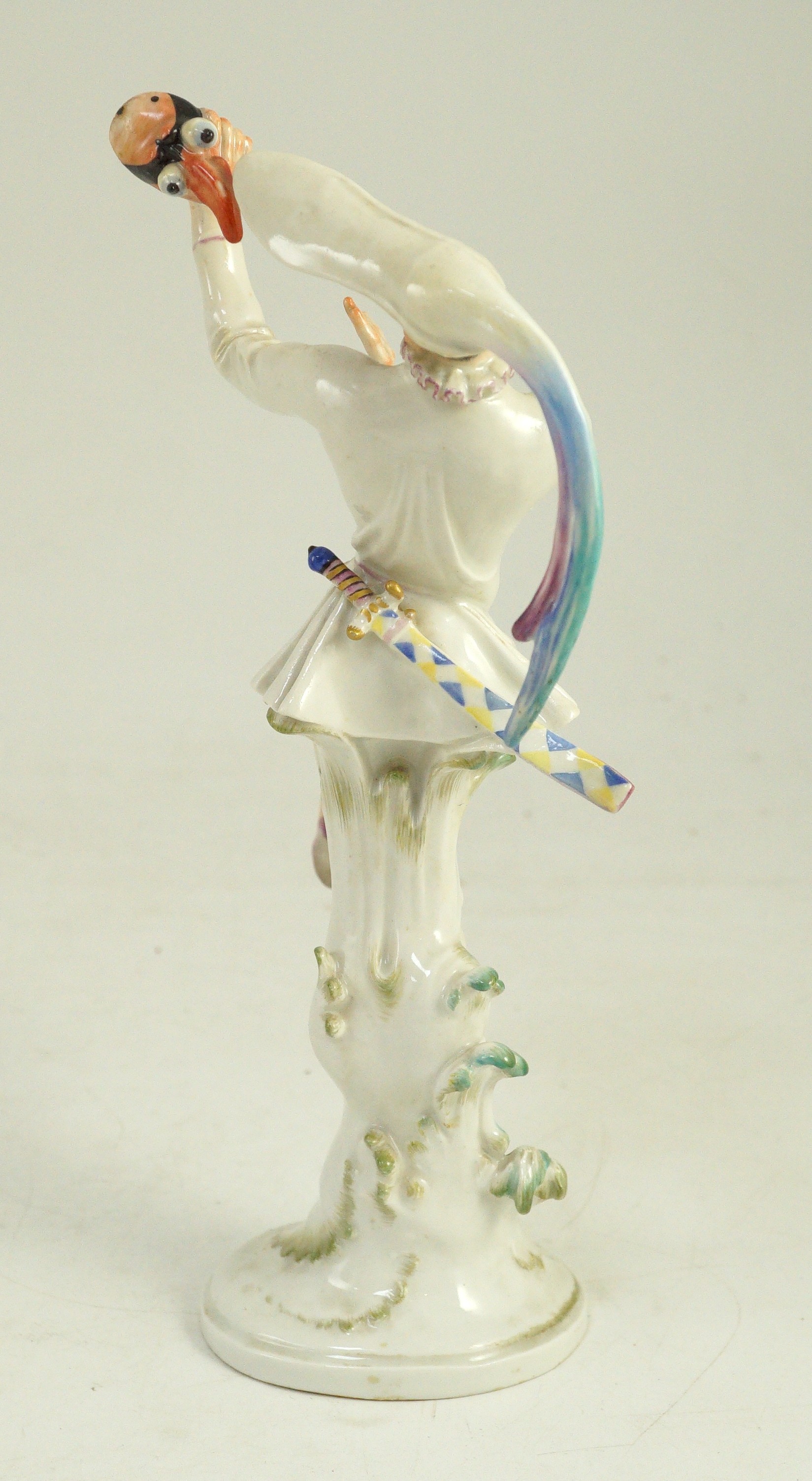 A Meissen figure of masked dancer from the ‘’Tales of Hoffmann’’, modelled by Scheurich, 25.5cm high